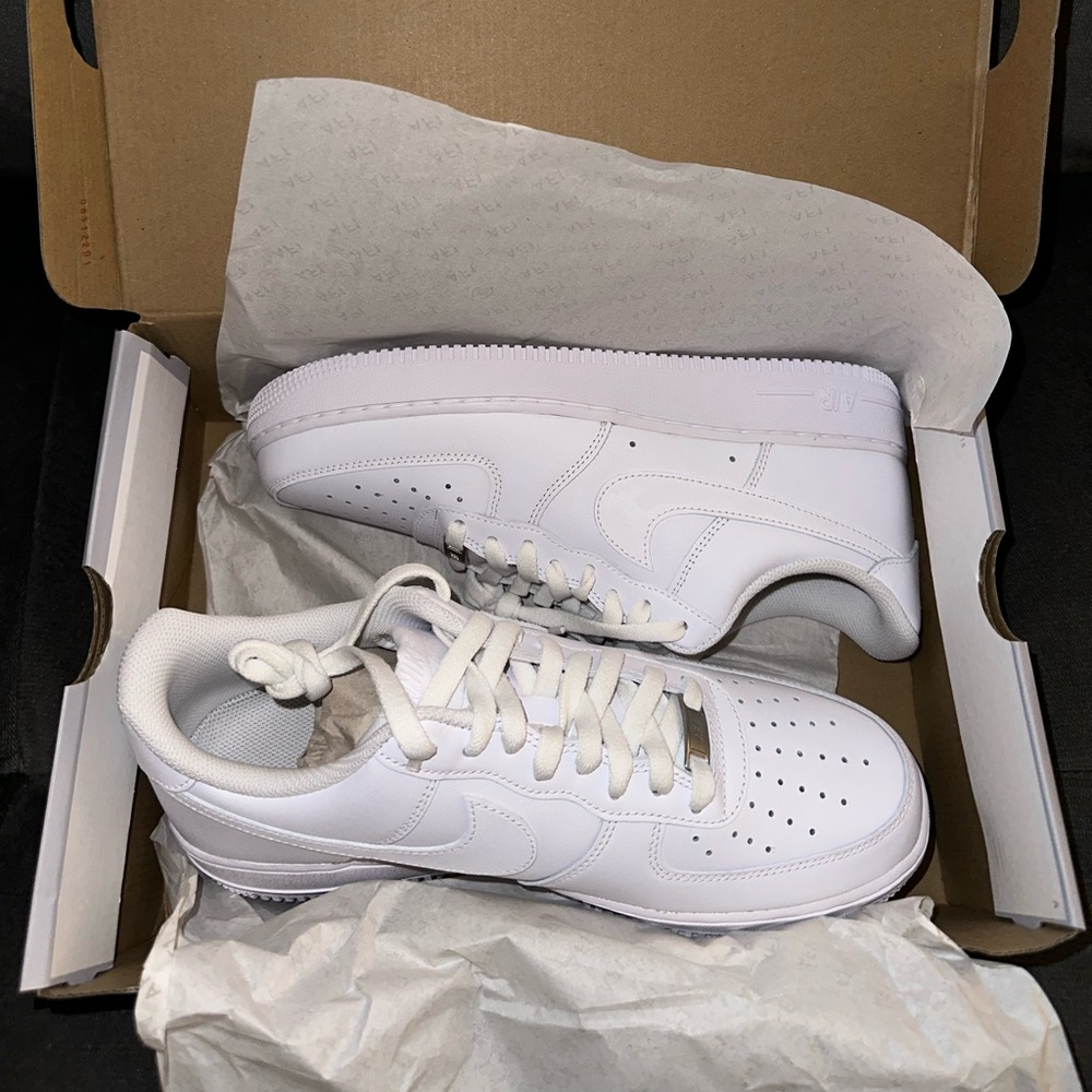 Brand new Air Force 1’s 
Mens Size 10
Got these as a gift but already have them